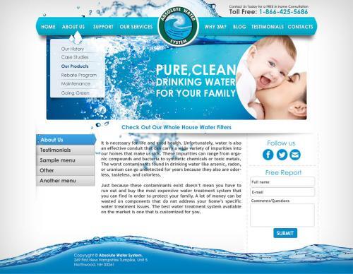 Absolute Water Systems website design