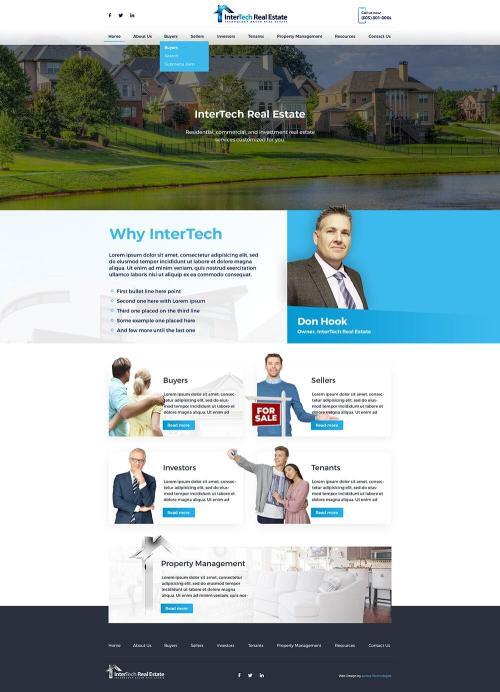 InterTech Real Estate website design