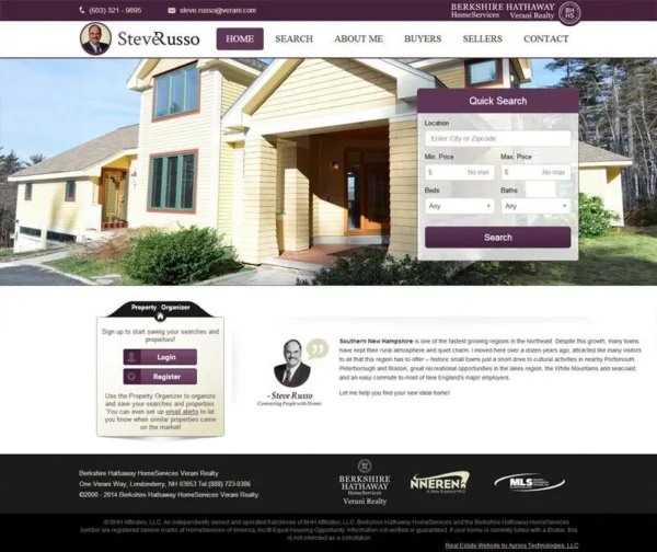 Steve Russo website design