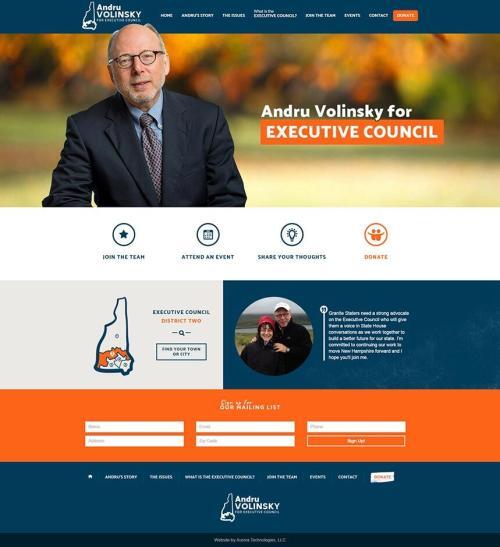 Andru Volinsky website design